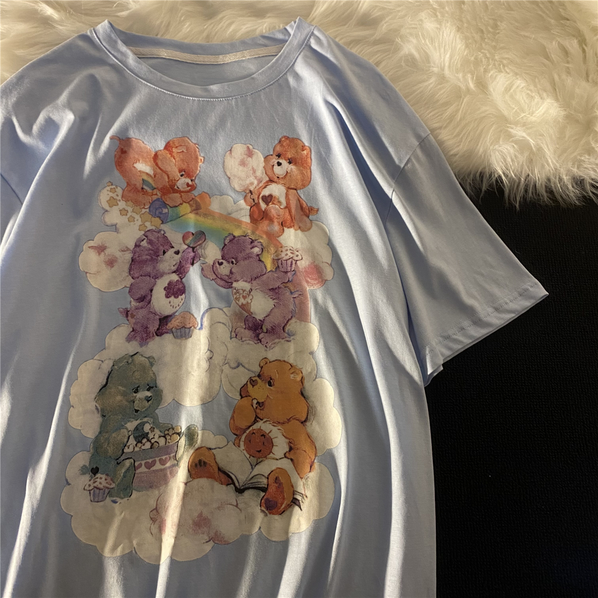 Vintage Japanese Milk Blue Bear T-shirt 4