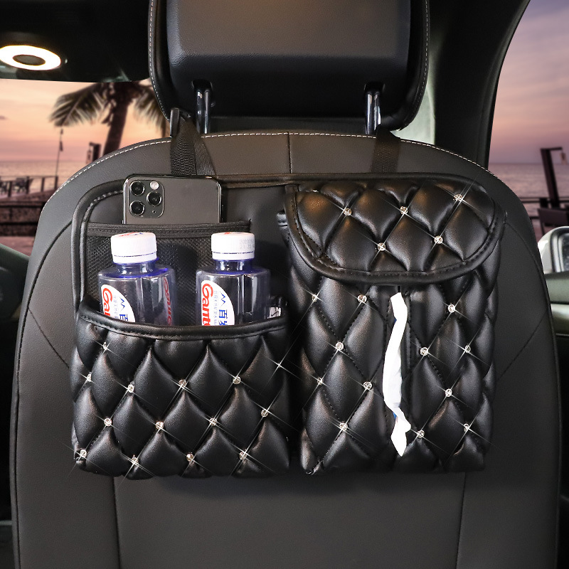 Car Storage Paper Towel Chair Back Storage Bag 5