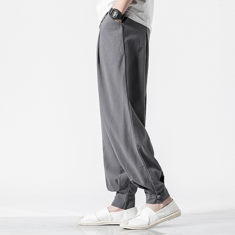 Casual Cotton-Linen Harem Pants 6