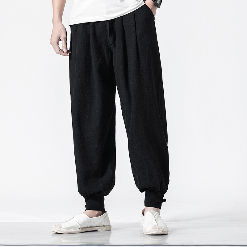 Casual Cotton-Linen Harem Pants 5