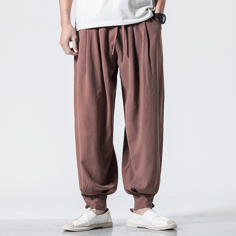Casual Cotton-Linen Harem Pants 3