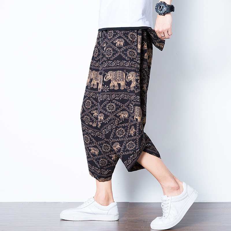 Retro Large Size Elephant Pants 5