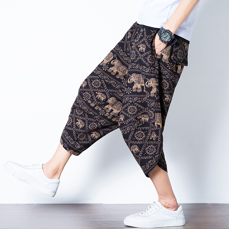 Retro Large Size Elephant Pants 3