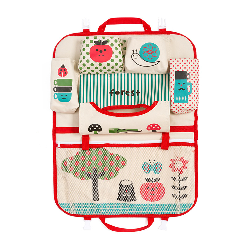 Cartoon car storage bag seat hanging bag 7