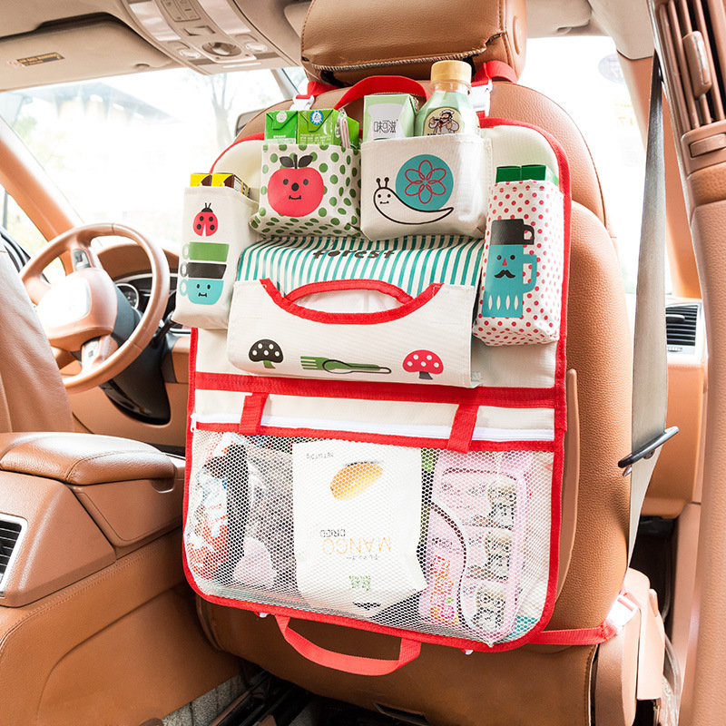 Cartoon car storage bag seat hanging bag 5