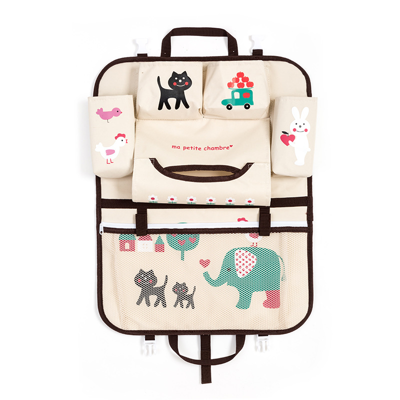 Cartoon car storage bag seat hanging bag 12