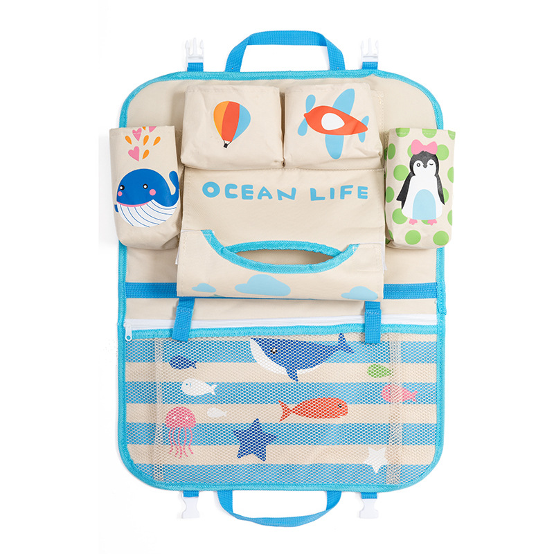 Cartoon car storage bag seat hanging bag 6