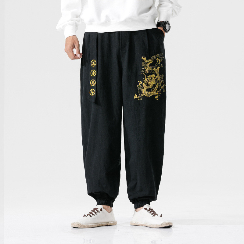 Men's Cotton and Linen Casual Pants 3