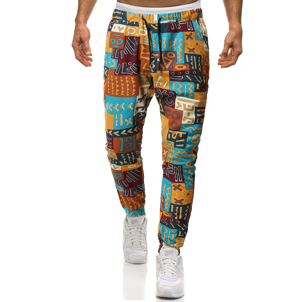Trendy Retro Ethnic Style Plus Size Harem Pants 5