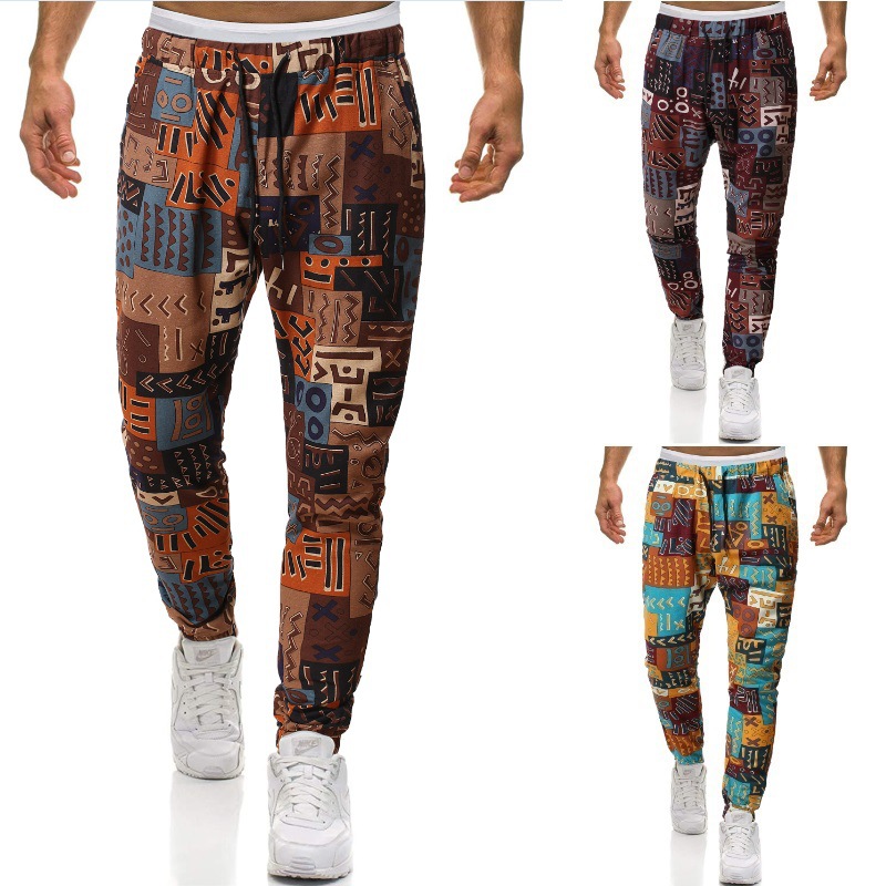 Trendy Retro Ethnic Style Plus Size Harem Pants 10
