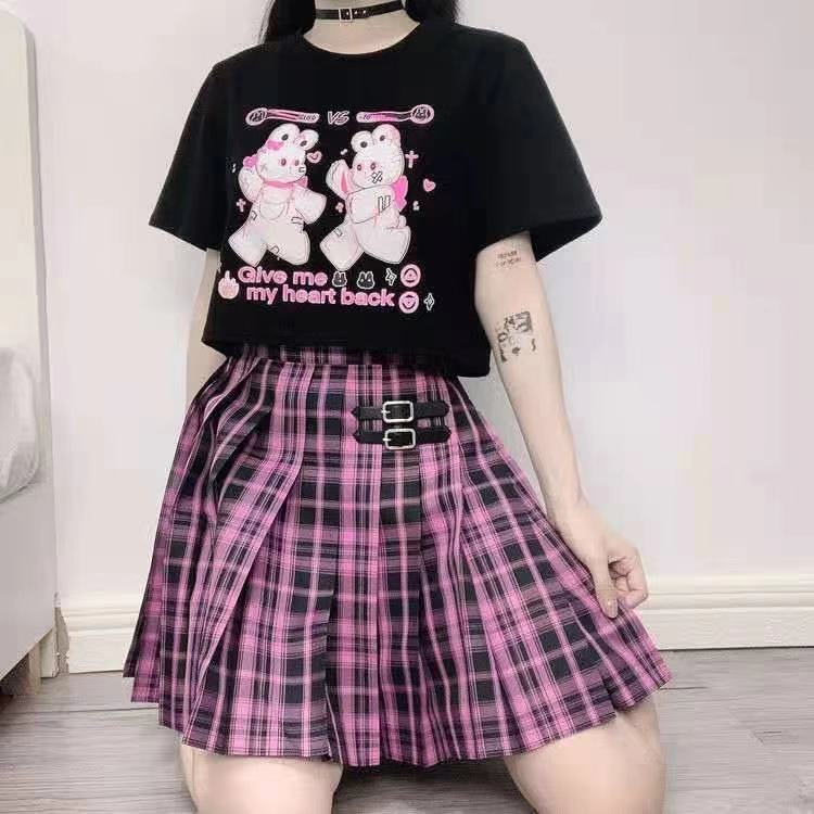 Korean Style Loose Fit Short Sleeve T-Shirt 5