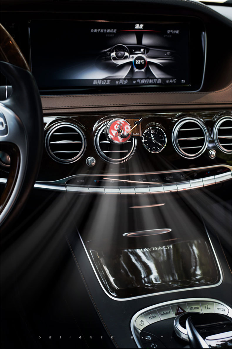 Car perfume, car air outlet, record locomotive, long-lasting fragrance, deodorant, car interior decorations 2