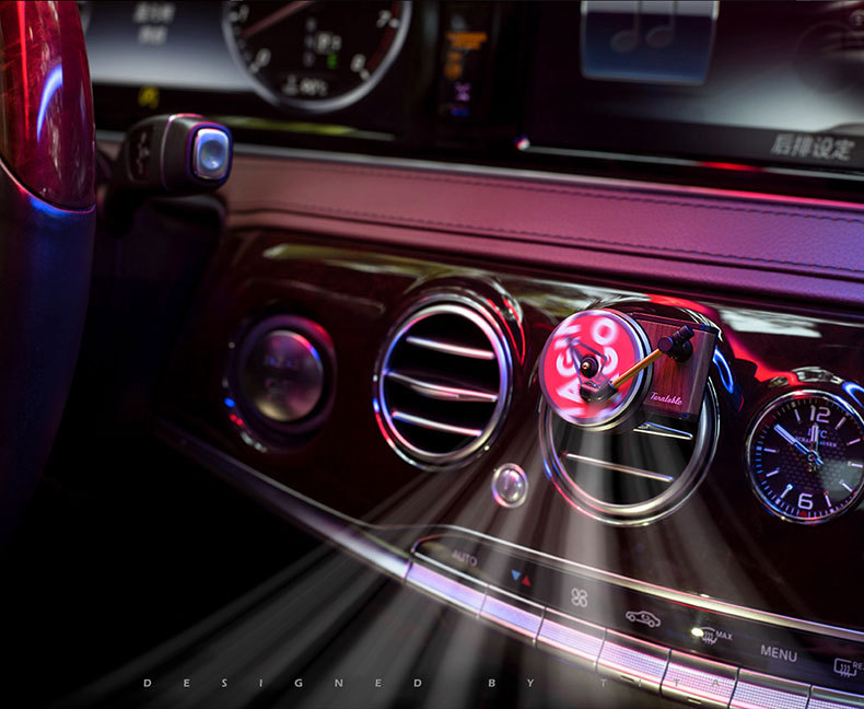 Car perfume, car air outlet, record locomotive, long-lasting fragrance, deodorant, car interior decorations 5