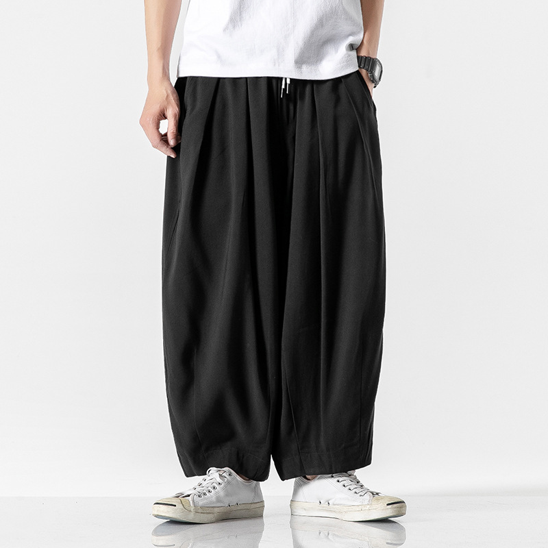 Straight Cropped Harem Pants 2