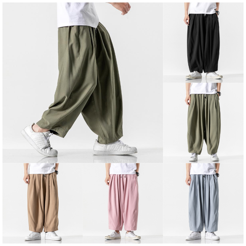 Straight Cropped Harem Pants 6