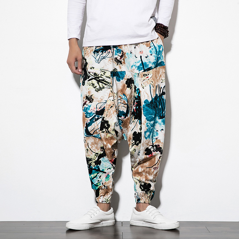 Men's Chinese Style Cotton Linen Casual Pants 2