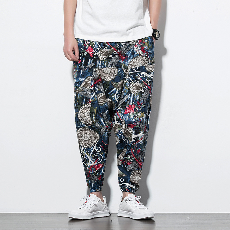 Men's Chinese Style Cotton Linen Casual Pants 6