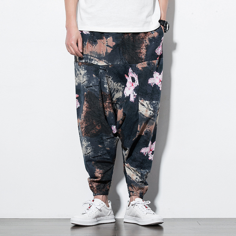 Men's Chinese Style Cotton Linen Casual Pants 4