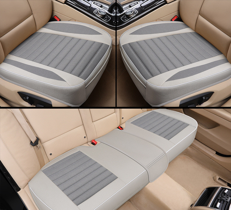 Car Seat Cover,Flax Cushion Seasons Universal Breathable For Most Four-Door Sedan&SUV Ultra-Luxury Car Seat Protection 11