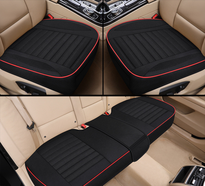 Car Seat Cover,Flax Cushion Seasons Universal Breathable For Most Four-Door Sedan&SUV Ultra-Luxury Car Seat Protection 12