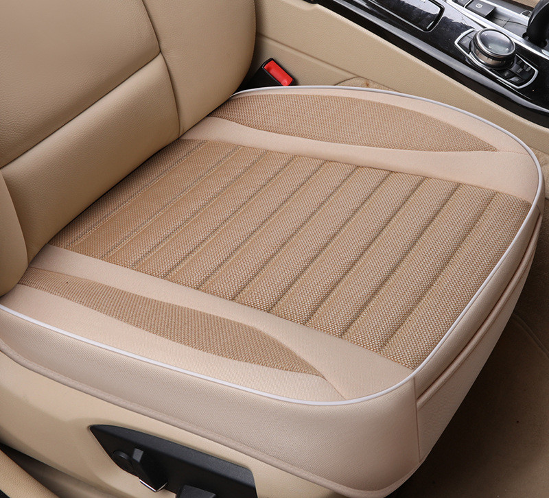 Car Seat Cover,Flax Cushion Seasons Universal Breathable For Most Four-Door Sedan&SUV Ultra-Luxury Car Seat Protection 4
