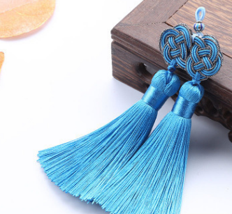 Double Money Knot Double Tassel Jewelry Pendant 7