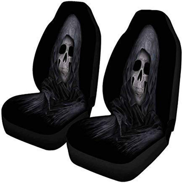 Car Seat Cover All-Inclusive Classic Skull Printing Universal Cross-Border Amazon Ebaywish Aliexpress Hot Style 3