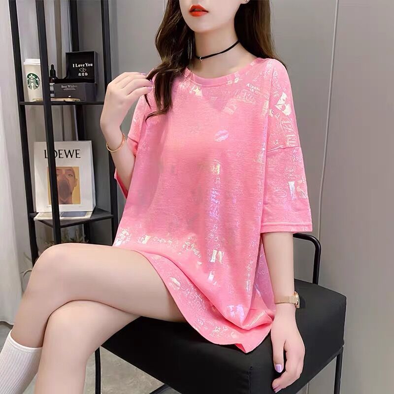 Korean Print Plus Size Summer T-Shirt 2
