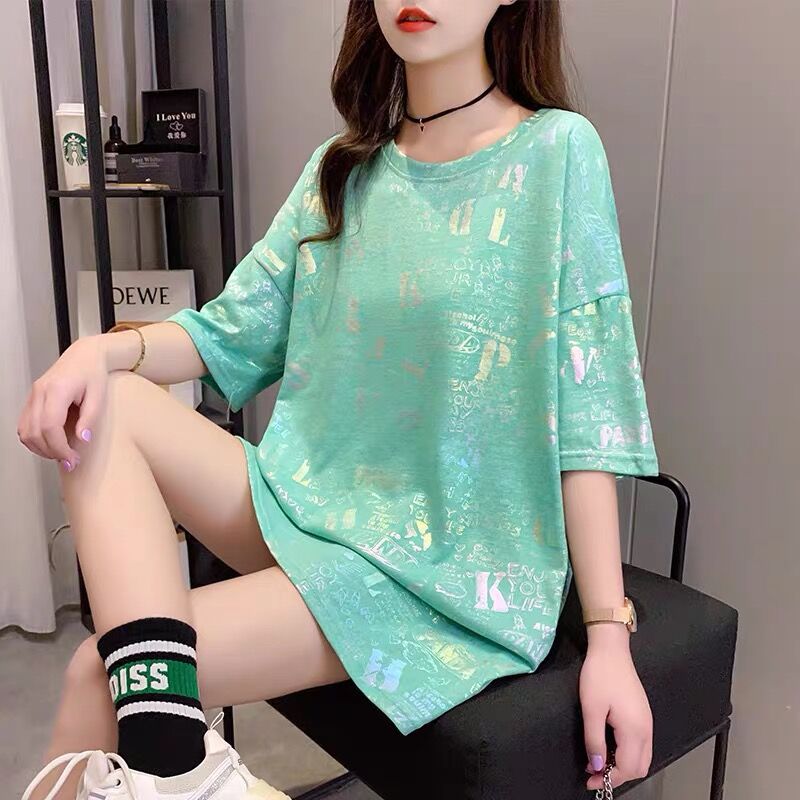Korean Print Plus Size Summer T-Shirt 5
