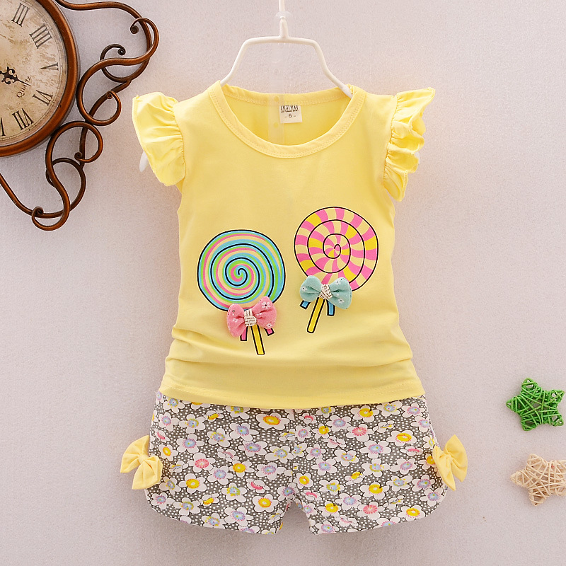 Summer Kids' Lollipop Short-Sleeve Set 3