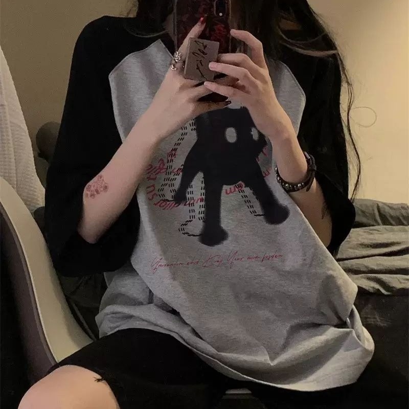 Women's Retro Cat Raglan Tee 11