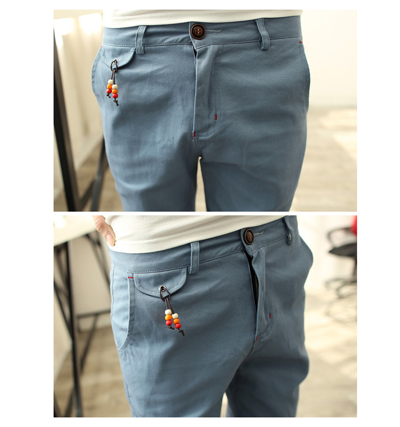 Men's Korean Slim Fit Casual Pants 11