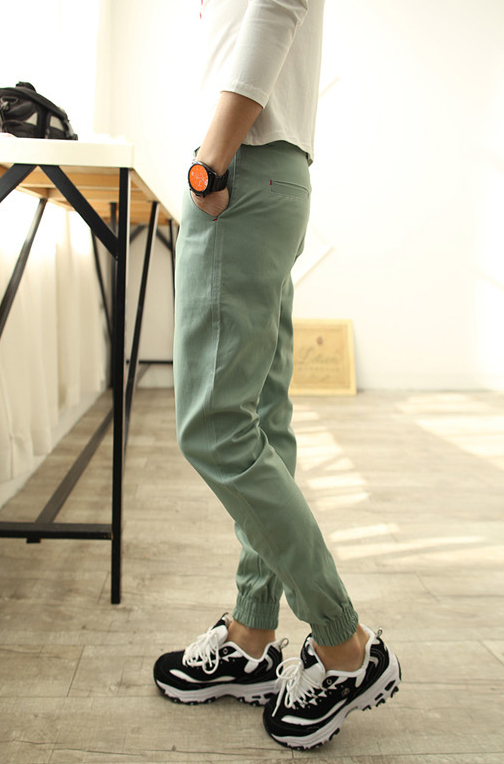 Men's Korean Slim Fit Casual Pants 9