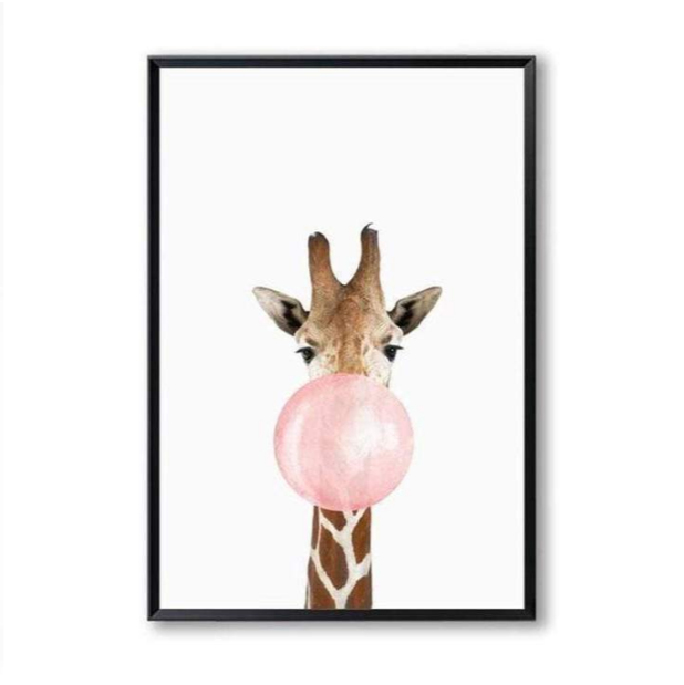 Nordic simplicity Cute koala zebra fawn canvas painting Home decoration frameless painting core Foreign trade explosion 6