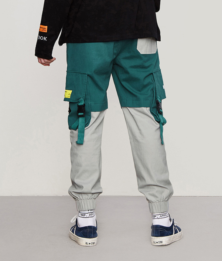 Men's Contrast Stitch Beamed Overalls 6