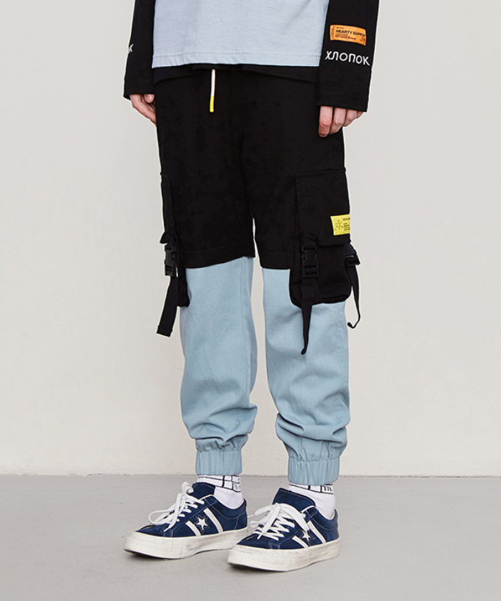 Men's Contrast Stitch Beamed Overalls 3
