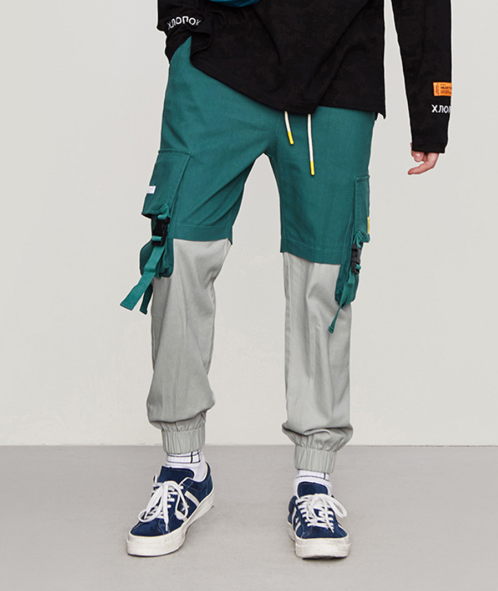 Men's Contrast Stitch Beamed Overalls 5