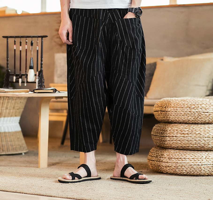 Japanese Loose Fit Men's Pants 8