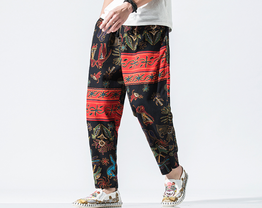 Chinese Style Small Foot Lantern Pants 2