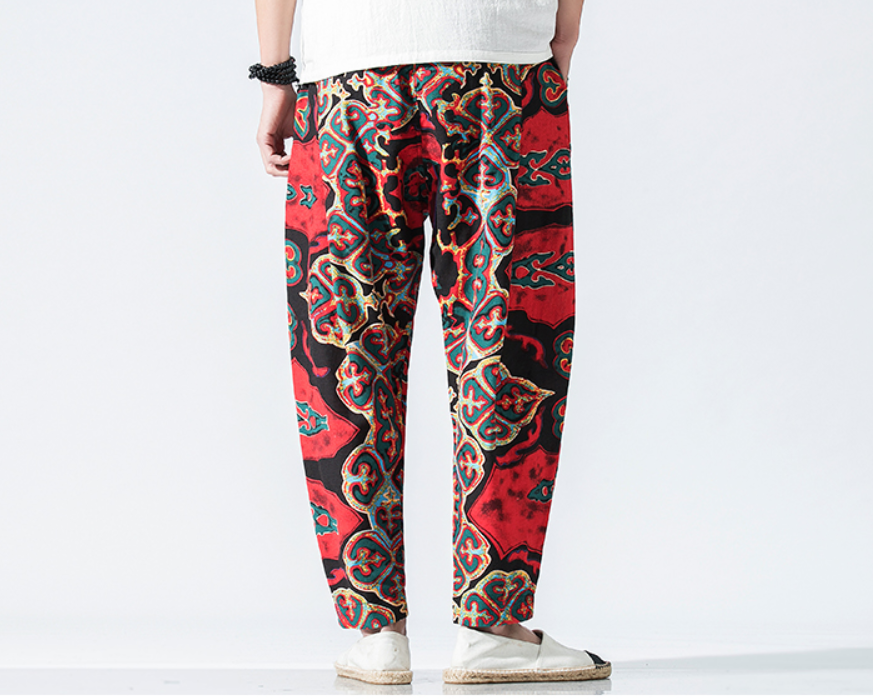 Chinese Style Small Foot Lantern Pants 9