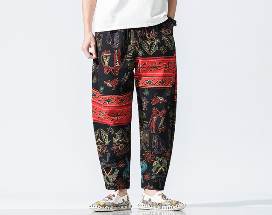 Chinese Style Small Foot Lantern Pants 10