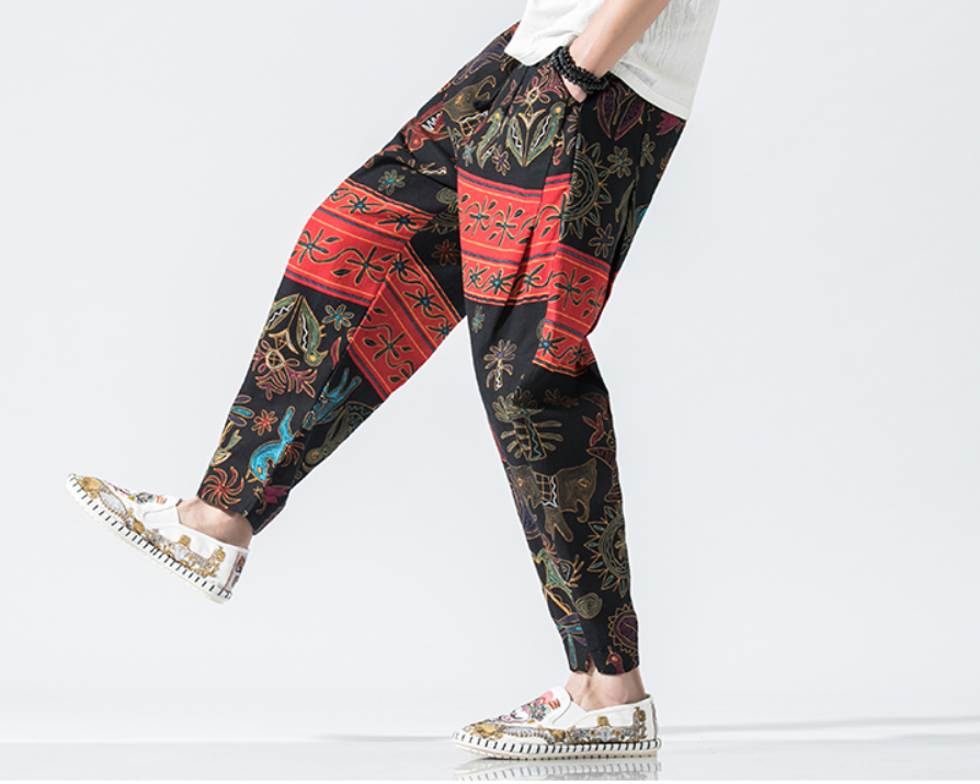Chinese Style Small Foot Lantern Pants 8