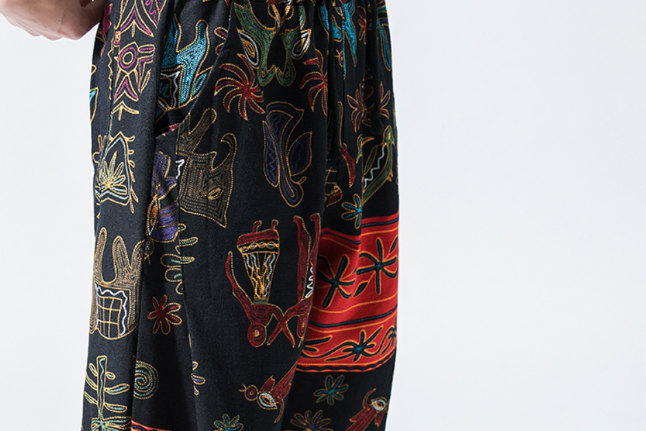Chinese Style Small Foot Lantern Pants 12