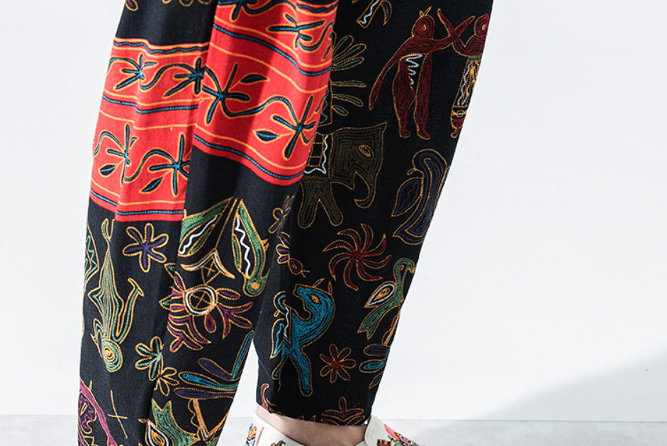 Chinese Style Small Foot Lantern Pants 11
