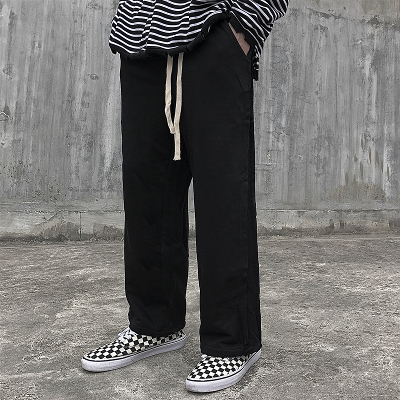Retro Wide Leg Loose Straight Trousers 9