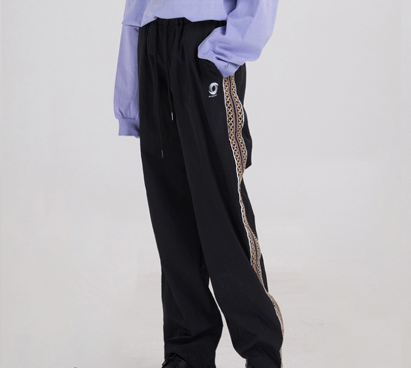 Men's Embroidered Straight Trousers 4