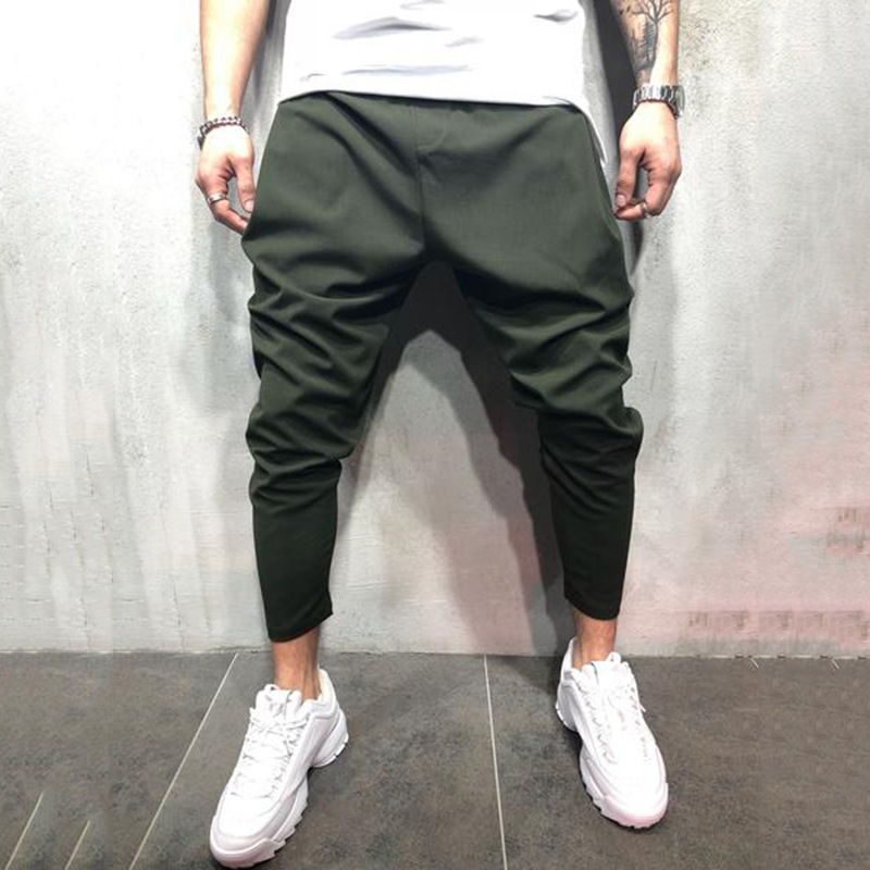 Solid Color Jogging Pants 4