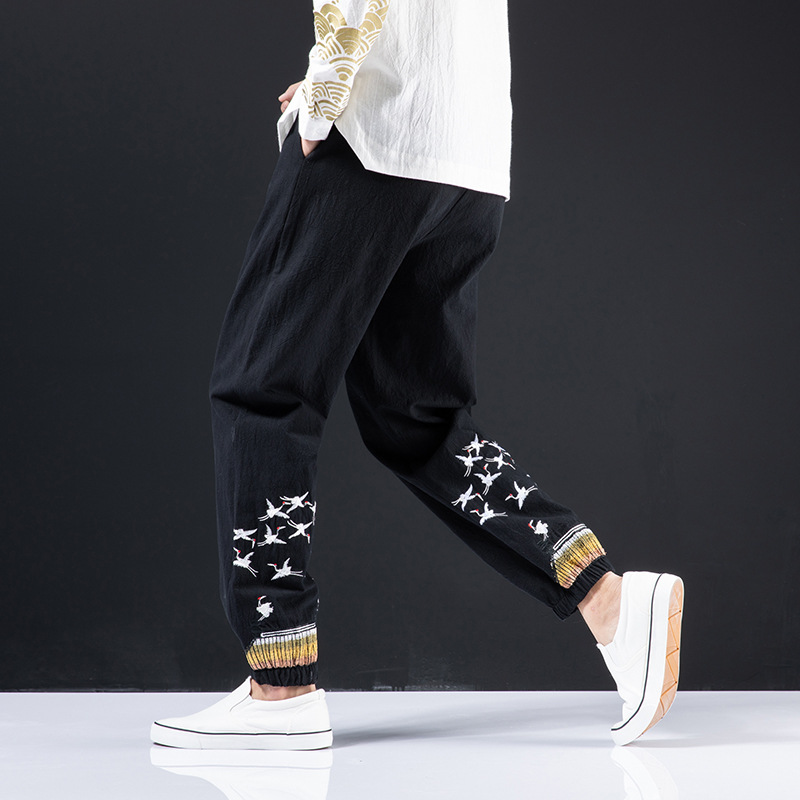 Men's Plus Size Casual Pants in Chinese Style 3
