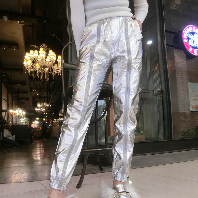 Silver Casual Harem Pants 4
