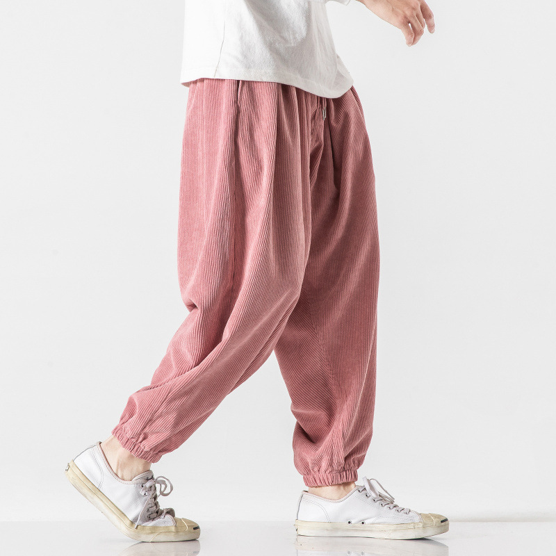 Men's Plus Size Corduroy Harem Pants 2